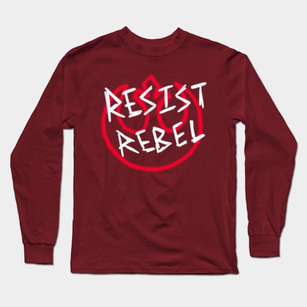 Resist and Rebel Long Sleeve T-Shirt by fotfpodcasf